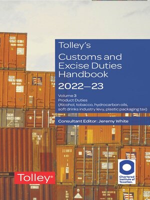 cover image of Tolley's Customs and Excise Duties Handbook